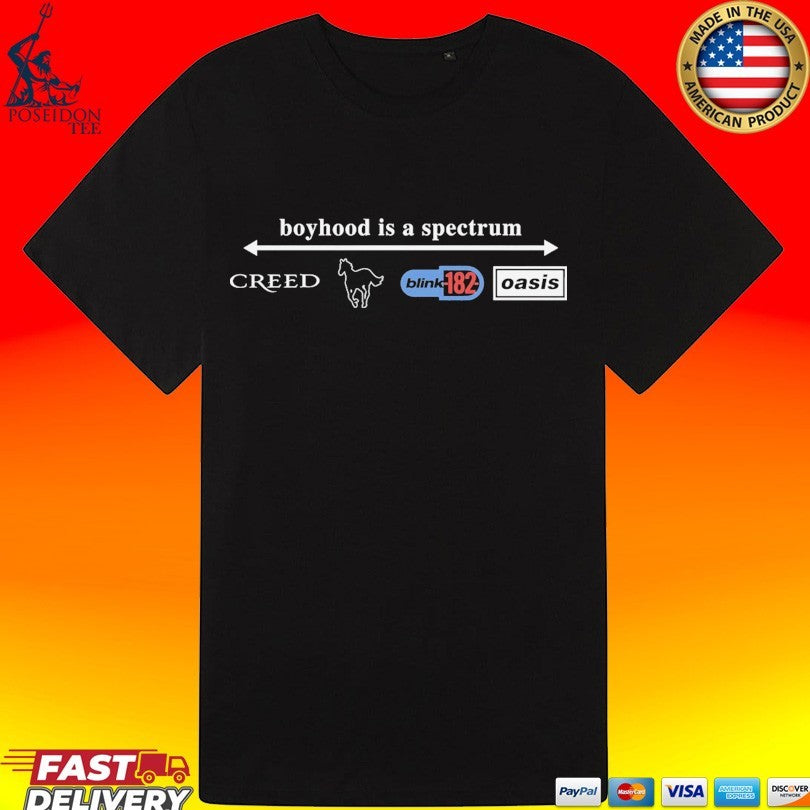Boyhood Is A Spectrum Creed Blink 182 Oasis Unisex