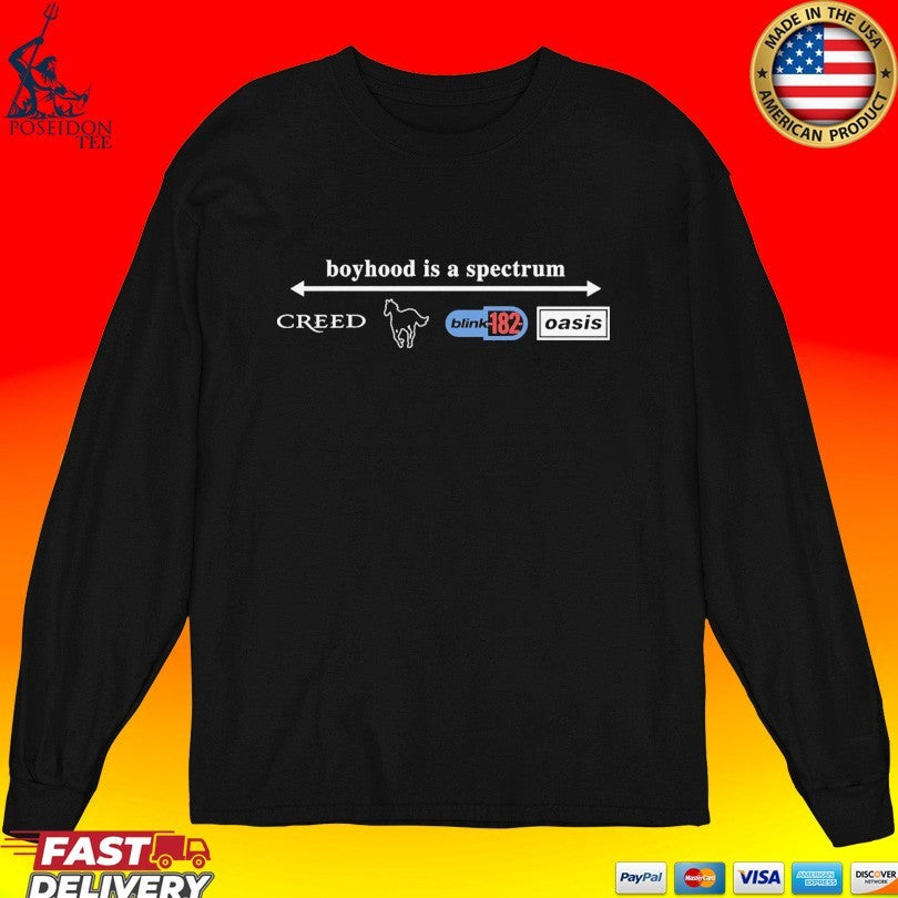 Boyhood Is A Spectrum Creed Blink 182 Oasis Unisex
