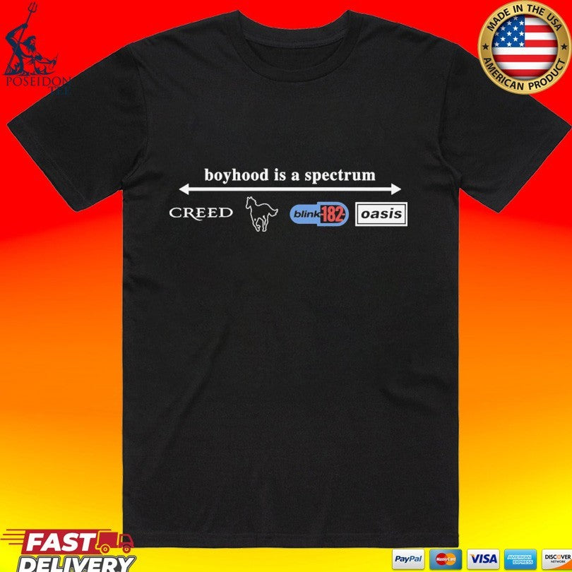 Boyhood Is A Spectrum Creed Blink 182 Oasis Unisex