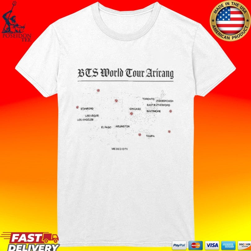 Bts World Tour Arirang Map Unisex