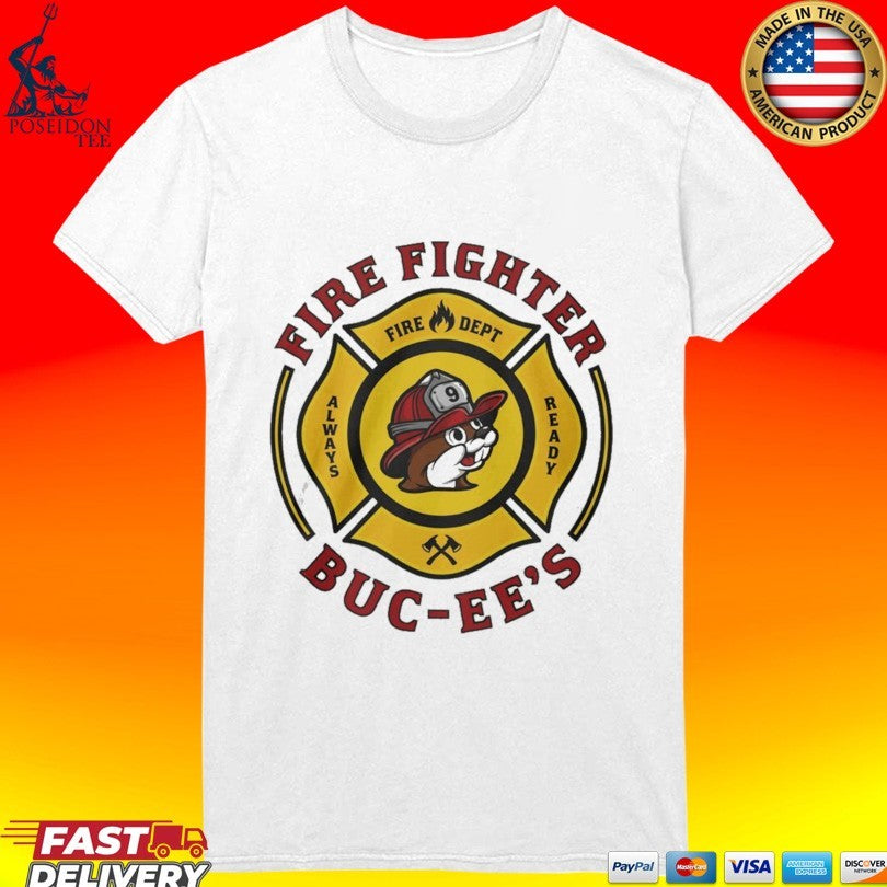 Buc Ee’s Fire Dept Firefighter Mascot Always Ready Unisex