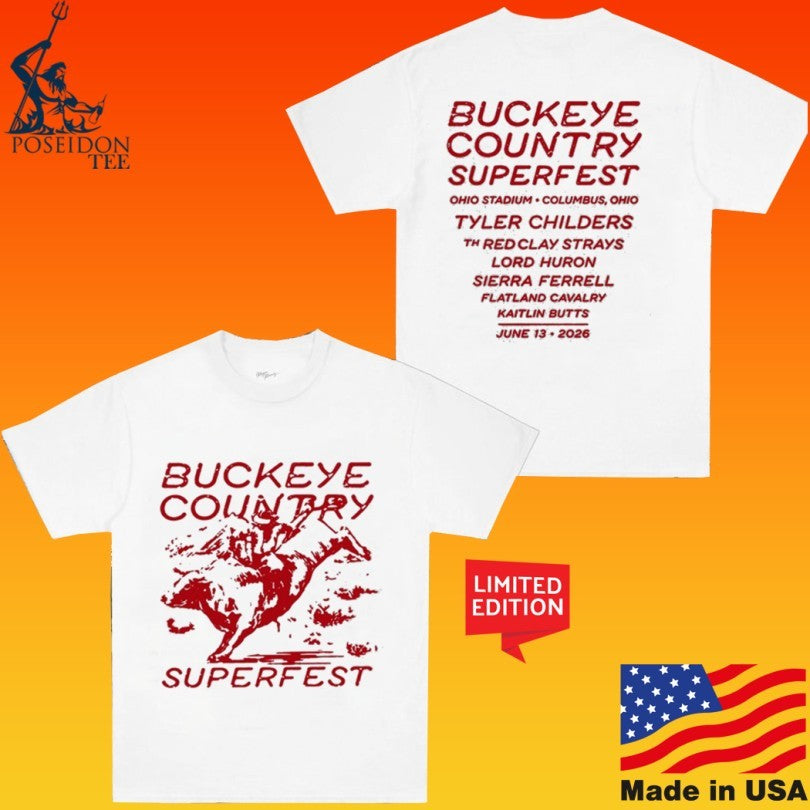 Buckeye Country Superfest 6 13 2026 Columbus Unisex
