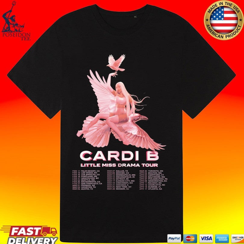 Cardi B Little Miss Drama Tour Shirt Unisex