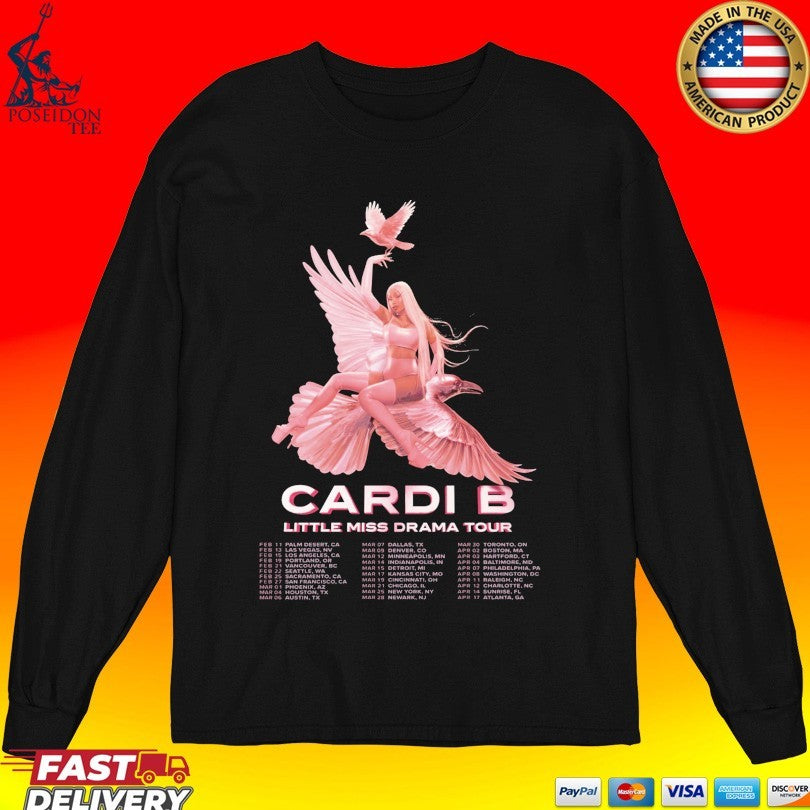 Cardi B Little Miss Drama Tour Shirt Unisex