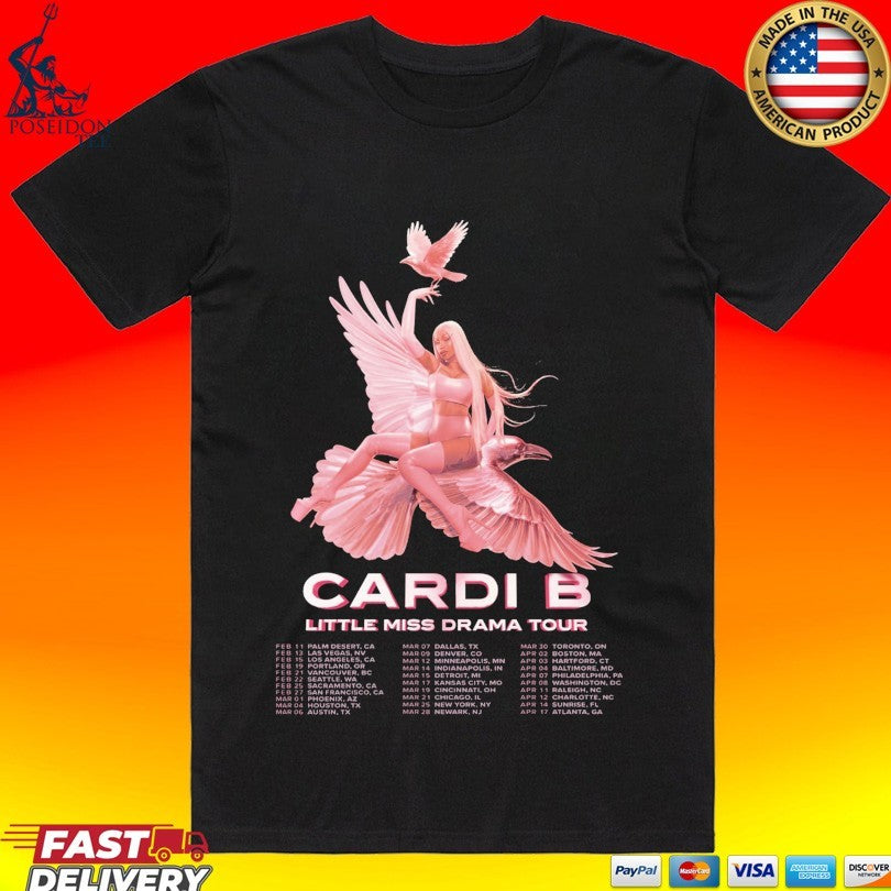 Cardi B Little Miss Drama Tour Shirt Unisex