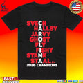 Carolina Hockey Names Svech Hallsy Jarvy Ghost Fly Fishy Stank Staal 2026 Champs Unisex