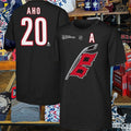 Carolina Hurricanes Sebastian Aho Outerstuff Black 2026 Stanley Cup Champions Name & Number