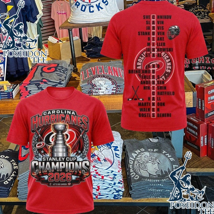 Carolina Hurricanes Stanley Cup Champions 2026 Unisex
