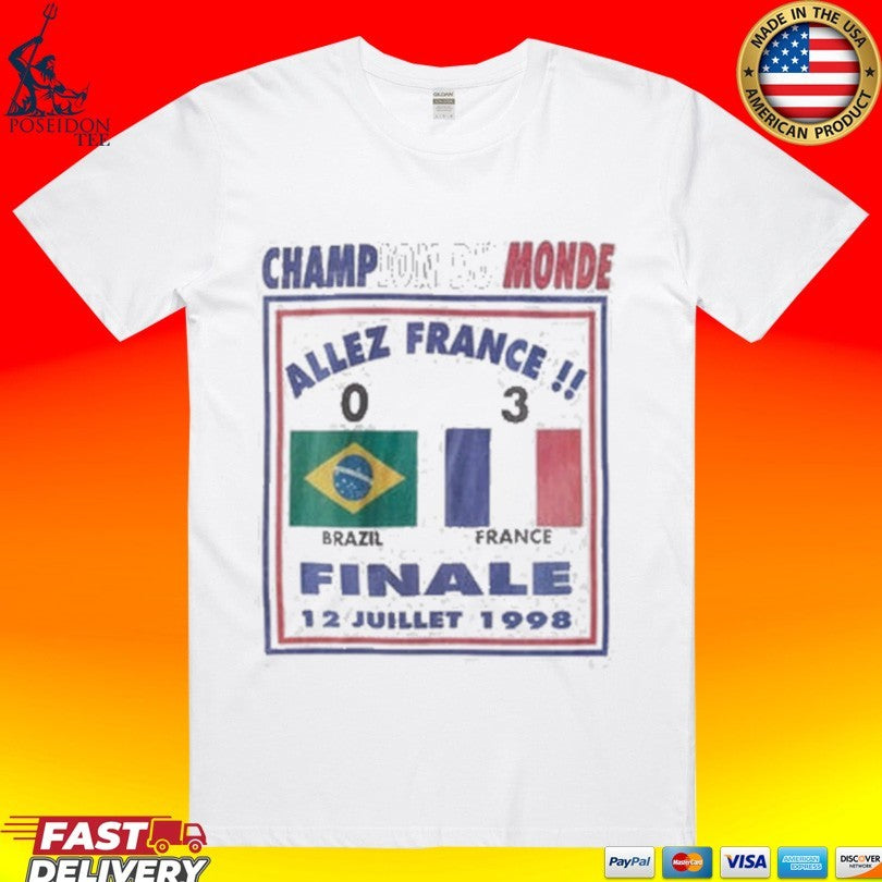 Champion Du Monde Allez France Finale 1998 Unisex
