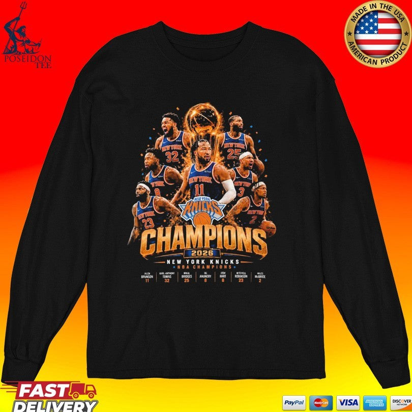 Champions 2026 Knicks Nba Finals Victory Unisex