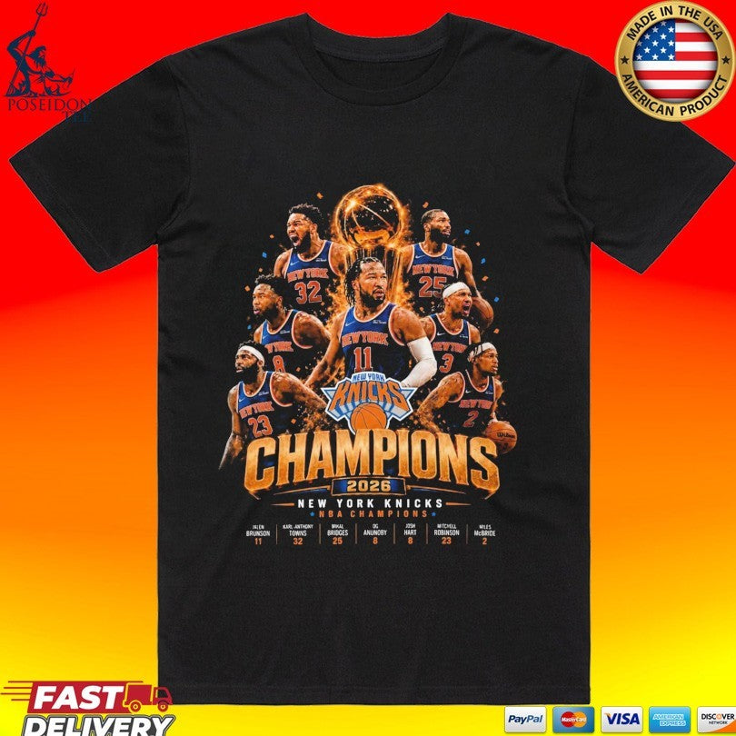 Champions 2026 Knicks Nba Finals Victory Unisex