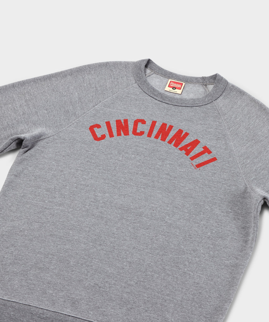 Cincinnati Reds Jersey Logo '67 Crewneck Unisex