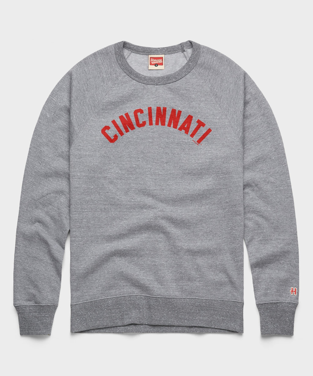 Cincinnati Reds Jersey Logo '67 Crewneck Unisex