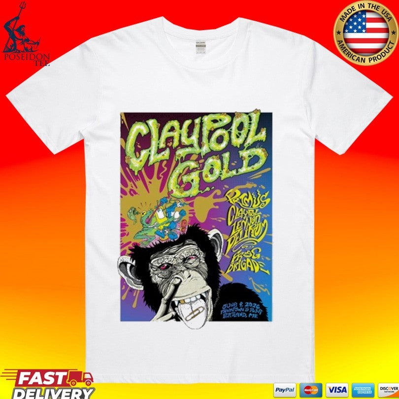 Claypool Gold Primus In Portland Me On June 9 2026 Tour Unisex