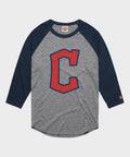 Cleveland Guardians Cap Logo '22 Raglan Unisex