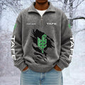 Tafe Custom Name Quarter Zip Pullover Sweatshirt - Multicolor