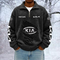 KIA Custom Name Quarter Zip Pullover Sweatshirt - Multicolor