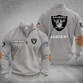 Las Vegas Customized Striped Quarter Zip Sweatshirt