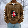 Gilera Custom Name Quarter Zip Pullover Sweatshirt - Multicolor