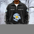 Leicester City Custom Name Quarter Zip Pullover Sweatshirt - Multicolor