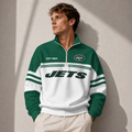 NYJ x football Half-Zip Sweatshirt