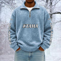 TAMA Unisex Quarter Zip Pullover Sweatshirt - Multicolor