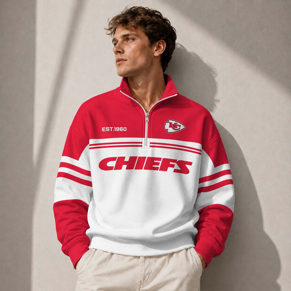 KCC x football Half-Zip Sweatshirt