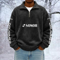 Sonor Unisex Quarter Zip Pullover Sweatshirt - Multicolor