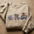 Gible Gabite Garchomp Evolution Embroidered Sweatshirt, Cute PKM Shirt, Kawaii Anime Embroidery, Gift for PKM Fans