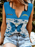 Los Angeles Chargers Women's Sleeveless V-Neck Tank Top