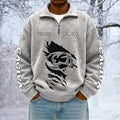 Caviga Custom Name Quarter Zip Pullover Sweatshirt - Multicolor