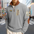 Customized Jack-sonville Ja-gua-rs Striped Quarter Zip Sweatshirt