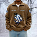 Volkswagen Custom Name Quarter Zip Pullover Sweatshirt - Multicolor