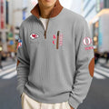 Customized KC Ch-i-e-fs Striped Quarter-Zip Sweatshirt