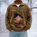 Sunderland Custom Name Quarter Zip Pullover Sweatshirt - Multicolor