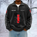 International Harvester Custom Name Quarter Zip Pullover Sweatshirt - Multicolor
