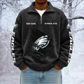 Philadelphia Eagle Custom Name Quarter Zip Pullover Sweatshirt - Multicolor