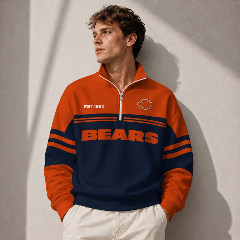 CHI x football Half-Zip Sweatshirt