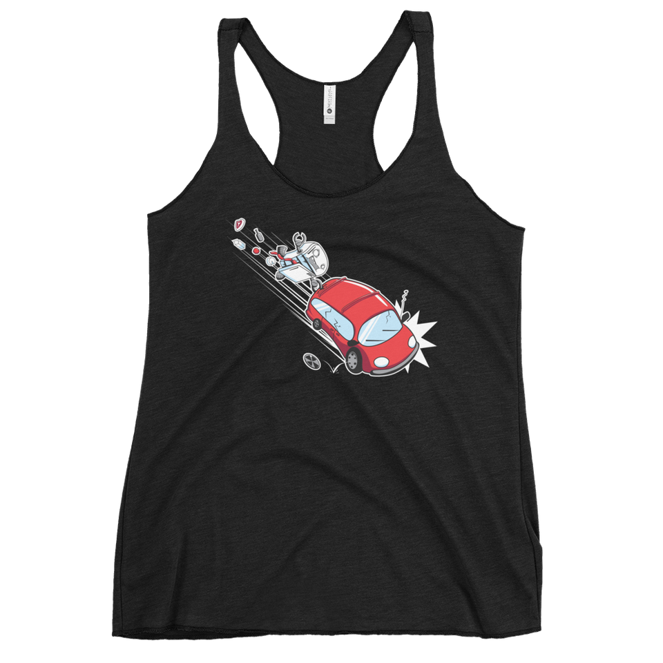 Everything Goes Cold "Minivan" Double-Sided Women's Racerback Tank