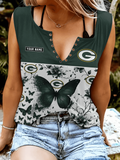 Women's Green Bay Packers Sleeveless V-Neck Tank Top
