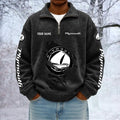 Plymouth Custom Name Quarter Zip Pullover Sweatshirt - Multicolor