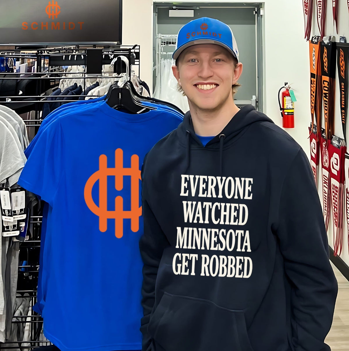 Angie Craig Everyone Watched Minnesota Get Robbed Shirt Unisex