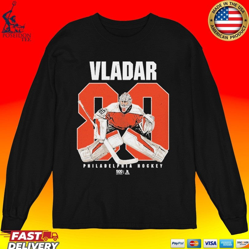 Dan Vladar 80 Philadelphia Hockey Flyers Name And Number Unisex