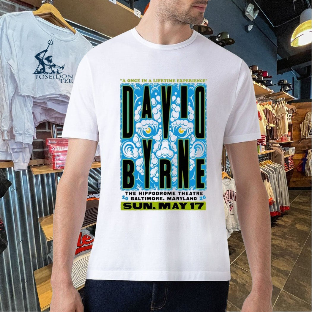 David Byrne May 17 2026 Hippodrome Theatre In Baltimore Maryland Unisex
