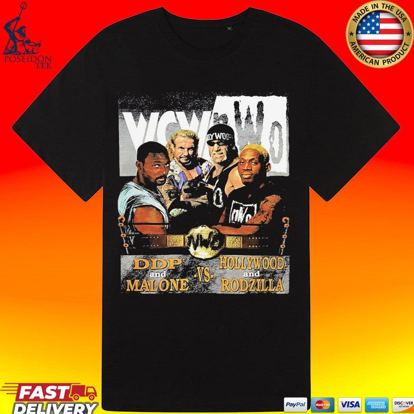 DDP Karl Malone vs Hogan Rodman WCW nWo 90s Wrestling Unisex