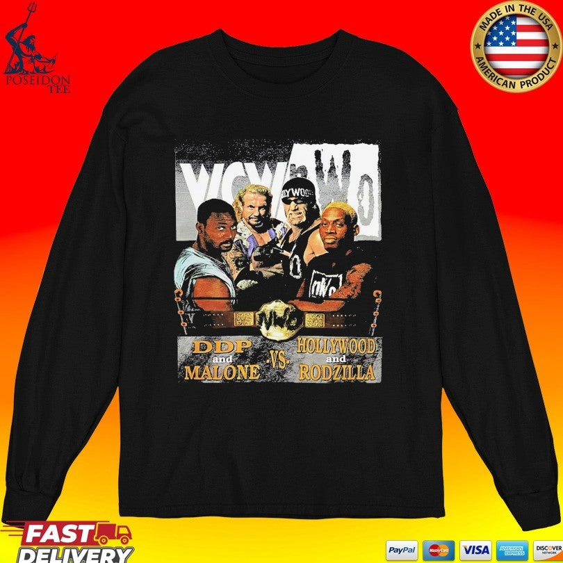 DDP Karl Malone vs Hogan Rodman WCW nWo 90s Wrestling Unisex