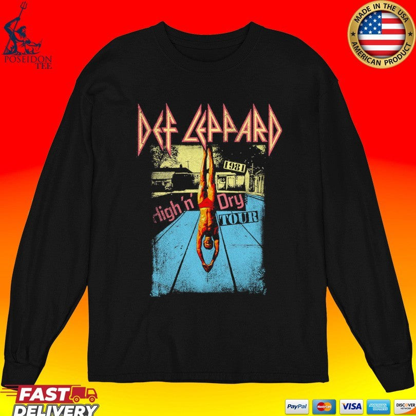 Def Leppard High N Dry 1982 Unisex