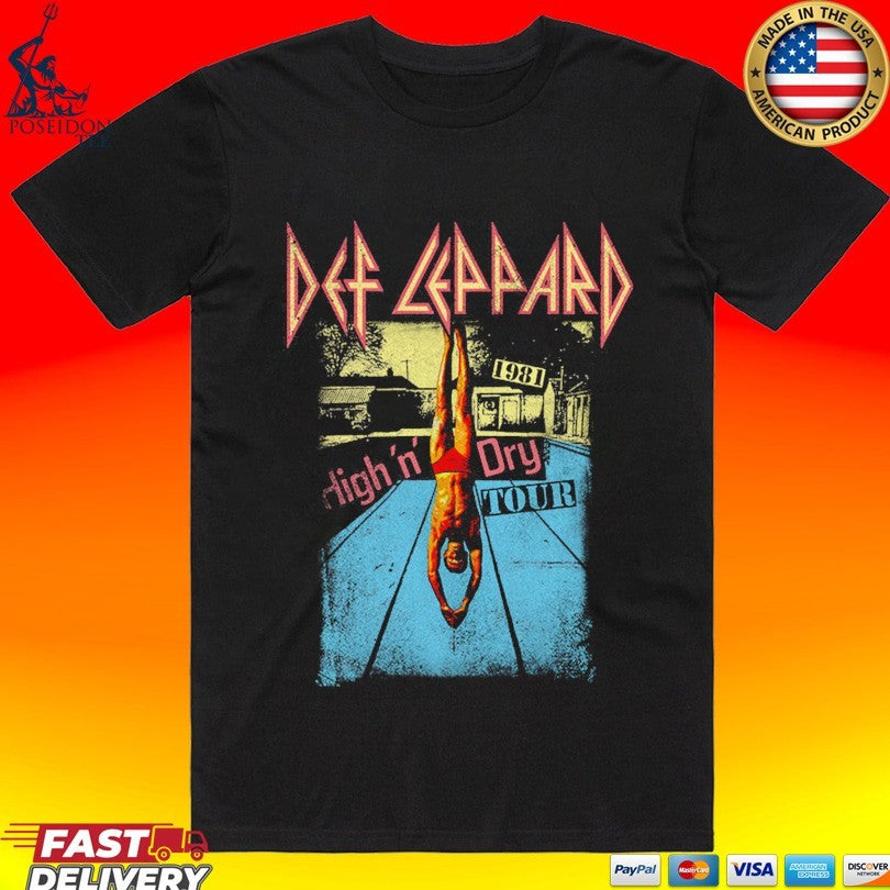 Def Leppard High N Dry 1982 Unisex