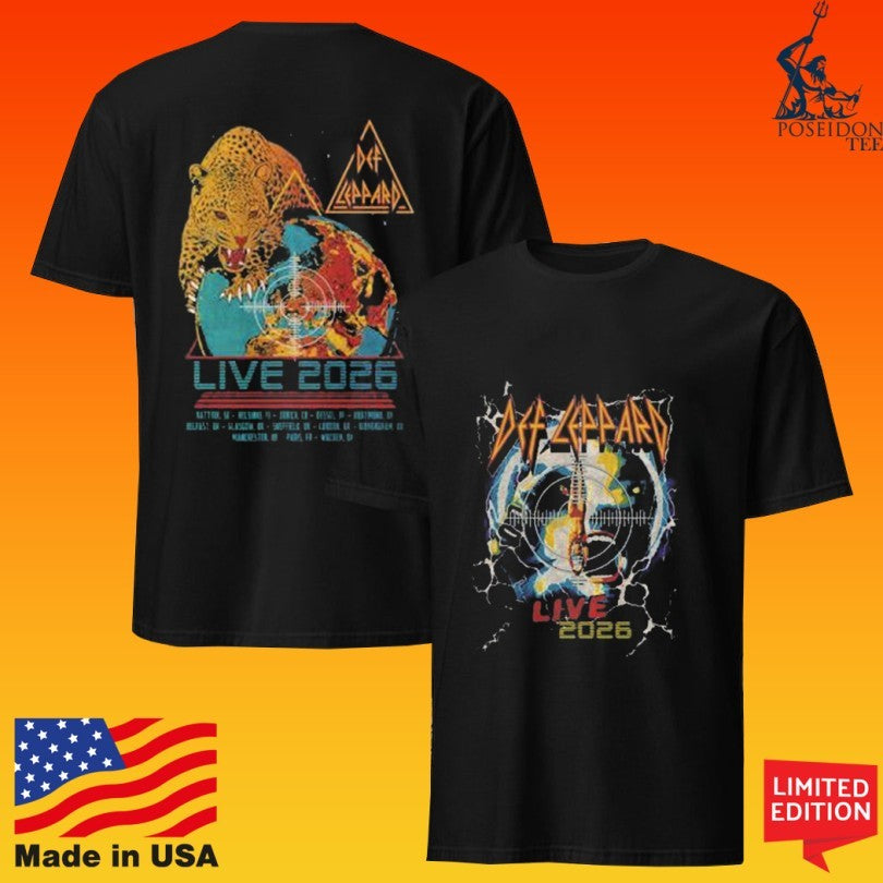 Def Leppard Live 2026 Era Unisex