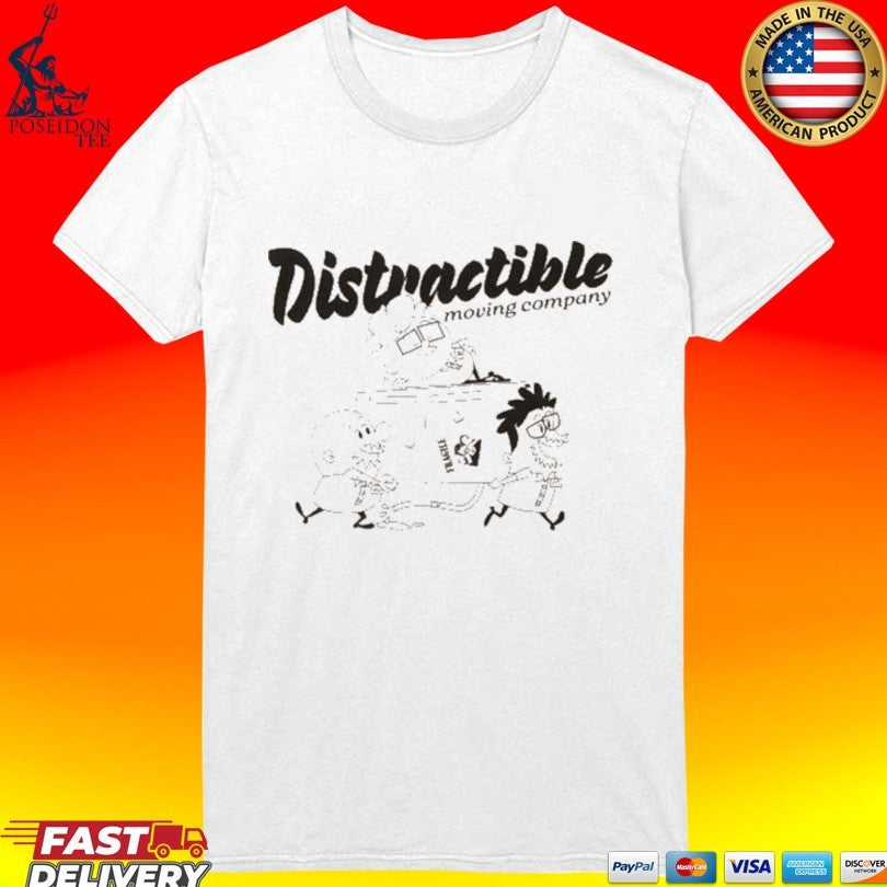 Distractible Moving Company Ringer Unisex